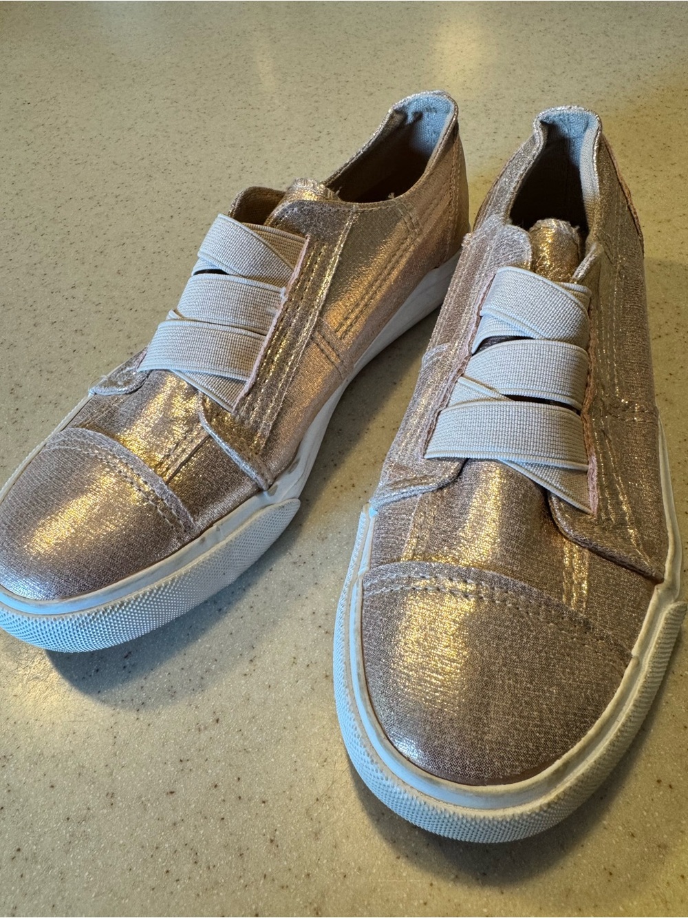 Blowfish Kids Rose Gold Slip-On Sneakers